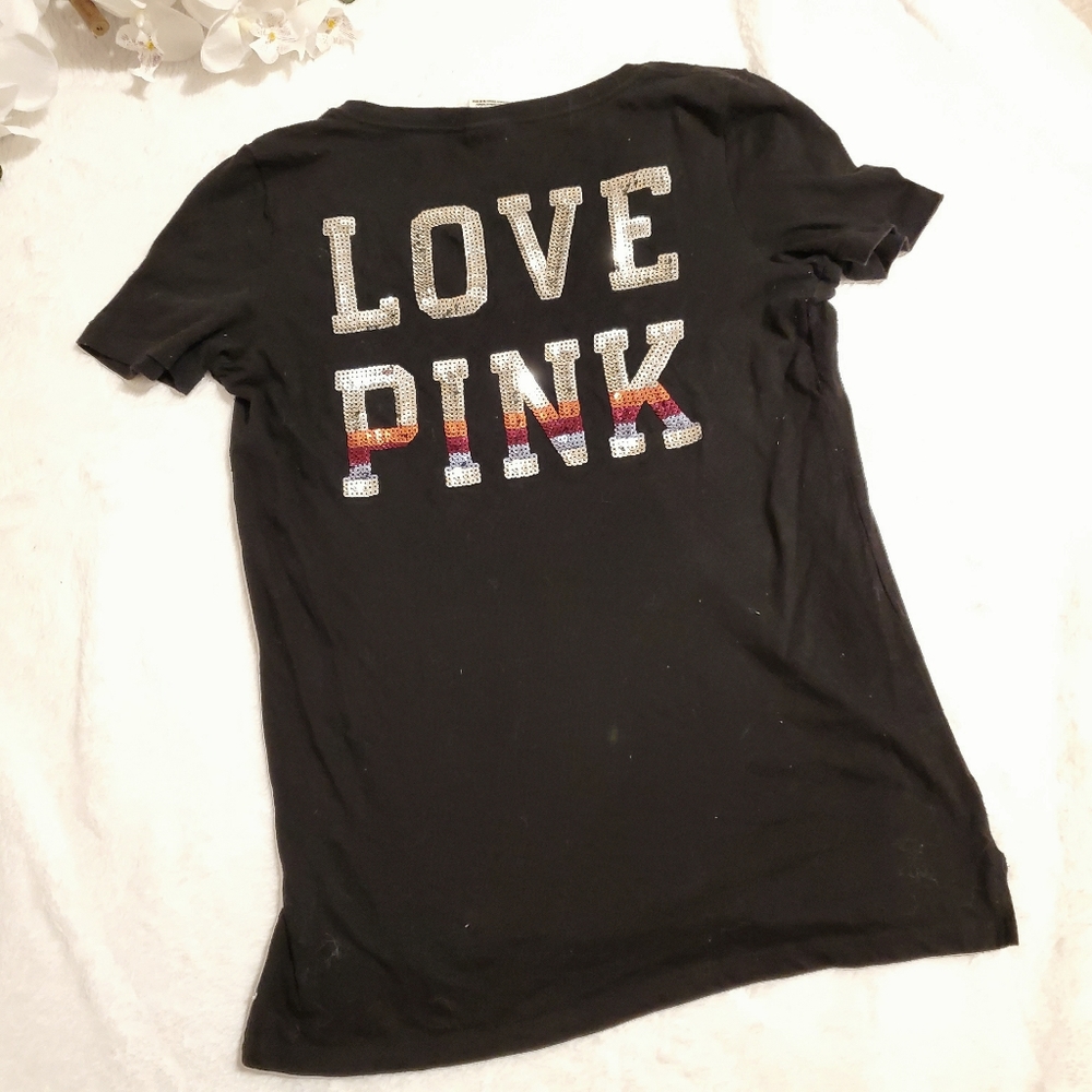 ❗LOWEST PRICE ❗VS PINK Sequin V Neck